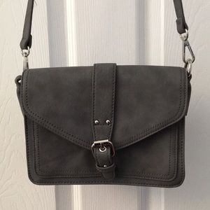 Shoulder purse Gray Suede Charming Charlie NWOT